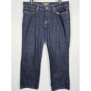 Lucky Brand Janet Sweet N Straight Crop Jeans Dark Wash Womens Size 12 31